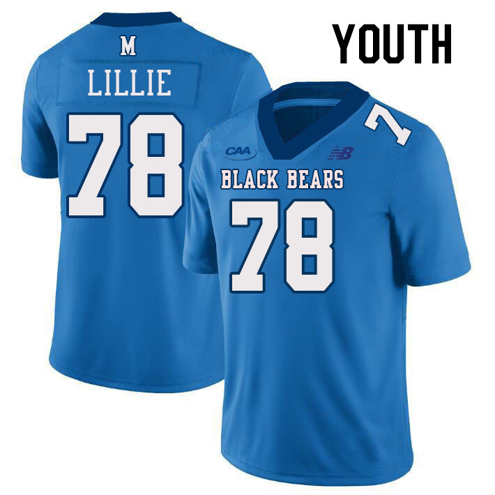 Youth #78 Jack Lillie Maine Black Bears College Football Jerseys Stitched Sale-Light Blue